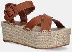 BOSS bőr szandál Machica - barna Női 40