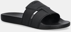 Calvin Klein papucs POOL SLIDE DOUBLE T fekete, HM0HM01752 - fekete Férfi 40