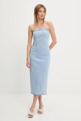 ANSWEAR farmerruha midi, egyenes - kék S - answear - 15 990 Ft