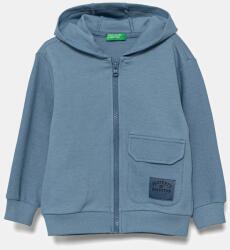 Benetton gyerek melegítőfelső pamutból nyomott mintás, kapucnis, 3T31G503Q - kék 90
