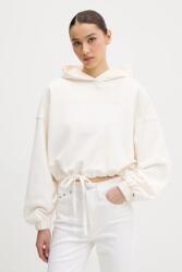 Tommy Hilfiger pamut melegítőfelső bézs, sima, kapucnis, DW0DW20314 - bézs M