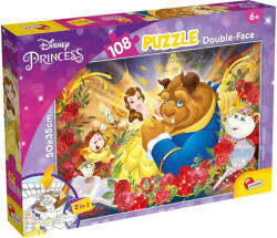 Lisciani A szépség és a szörnyeteg 2 az 1-ben 108db-os puzzle és színező 50x35cm - Lisciani (91683) - jatekshop