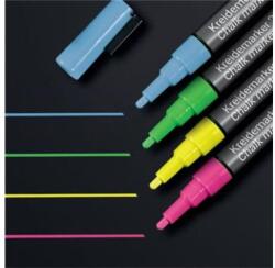 Sigel Folyékony krétamarker készlet, kúpos hegy, 1-2 mm SIGEL, 4 különböző szín (SBA179) - jatekotthon