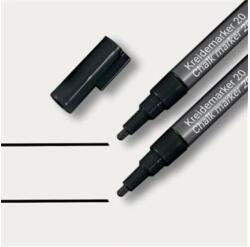 Sigel Folyékony krétamarker, kúpos hegy, 1-2 mm SIGEL, fekete (SBA177) - jatekotthon