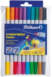 Pelikan Colorella Twin C304 filctoll készlet, 10 db, 20 szín (949511)