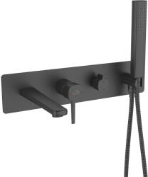 Laveo Pola, rejtett kádcsaptelep i-BOX beépítési rendszerrel, matt fekete, LAV-BAP_711P (LAV-BAP_711P)