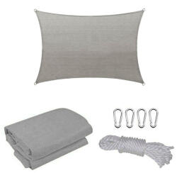 Leziter Rana napvitorla négyszög alakú 3x4 m szürke (MXR-02-Grey) - gardenet