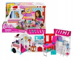 Mattel Barbie Mentőautó Mobil klinika szett 20 db kiegészítővel HKT79 (HKT79)