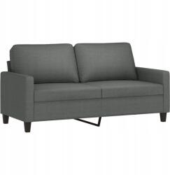 vidaXL 2 személyes kanapé, sötétszürke, 140 cm, szövettel kárpitozott (359164)