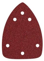 Extol PREMIUM delta csiszolópapír, lyukas klt. 10db, 97×140 mm; 6 db lyukkal, P60, 407130 csiszológéphez (245060)