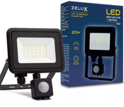 ZELUX LED Reflektor - 20 W, IP65, NW, 4000K, Mozgásérzékelős, PIR