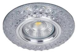 ELMARK modern álmennyezeti beépíthető kristály spotlámpa világító kerettel MR16+LED 3W/4000K 925775S/CL (925775S/CL)