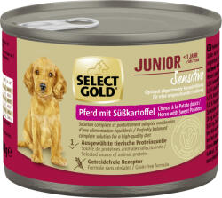 SELECT GOLD Sensitive kutya konzerv junior ló&édesburgonya 6x200g