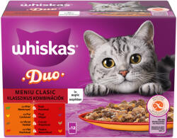 Whiskas macska tasak DUO MP húsos válogatás 12x85g