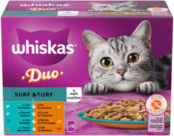 Whiskas macska tasak DUO MP halas&húsos válogatás 12x85g