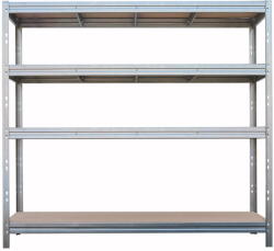 AR Shelving Nagy teherbírású polc BULLRACK RIVET 200x210x60cm 4db DTD polclappal, 600kg/polclap, horganyzott