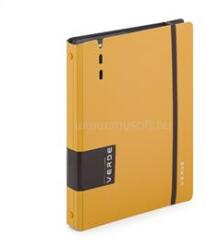 VERDE A5 4 gyűrűs 3x30 vegyes lappal sárga gyűrűs mappa (2-708) (2-708)