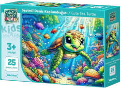Art Puzzle Детски пъзел Art Puzzle от 25 XXL части - Сладка морска костенурка (35045) - ozone