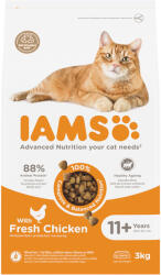 Iams 3kg IAMS Advanced Nutrition Senior Cat 11+ csirke száraz macskatáp