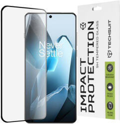 Techsuit - 111D Teljes Lefedettségű / Teljes Ragasztású Üveg / 3D Ívelt Képernyő - OnePlus 13 - Fekete üvegfólia