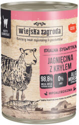Wiejska Zagroda 24x400g Wiejska Zagroda Cat Bárány krillel nedves macskatáp