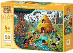 Art Puzzle Детски пъзел Art Puzzle от 50 XXL части - Страната на числата (35317) - ozone