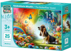 Art Puzzle Детски пъзел Art Puzzle от 25 XXL части - Пеперудените гости (35047) - ozone