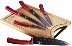 Berlinger Haus Burgundy Line tapadásmentes + vágódeszka, 6 darabos szett (BH-2552)