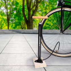 Dunlop retro kerékpár pumpa városi kerékpárokhoz, max 6 bar, Presta- Dunlop és Schrader (DBKF-XEH25247406)