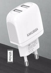 KAKUSIGA KAKU usb adapter DUAL port gyorstöltő Fehér (EU) (KSC-674-WH)