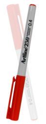 Artline Marker permanent Artline 250, varf rotund 0.4 mm, Rosu (EK-250-RE)