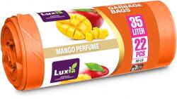 Luxia Saci menaj Luxia, cu urechi, HDLD, mango, 35L, 22buc/rola LUX-4074