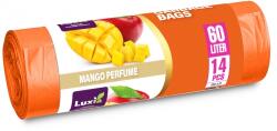 Luxia Saci menaj Luxia, cu urechi, HDLD, mango, 60L, 14buc/rola LUX-4075