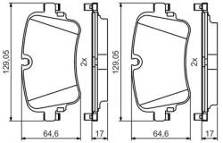 Bosch set placute frana, frana disc BOSCH 0986495426 (0986495426)