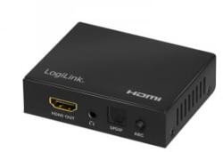 LogiLink HDMI audio kivonó, 2CH/5.1CH, SPDIF, 3.5 mm, 4K/60 Hz, HDR, CEC, ARC (HD0055) (HD0055) - aqua