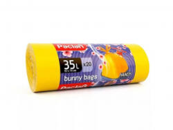 Paclan Bunny Bags zárszalagos illatos szemeteszsák 35 liter, 20db/tekercs (GA4997) (GA4997)