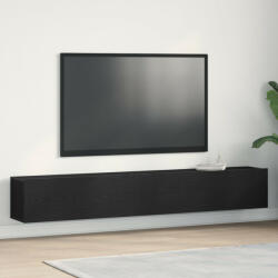 vidaXL TV szekrénykék 2 db Fekete tölgy 100x30x30 cm Műanyag (VD862106)
