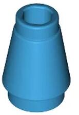 LEGO® 4589bc153 - LEGO sötét azúr kúp 1 x 1 méretű (4589bc153)