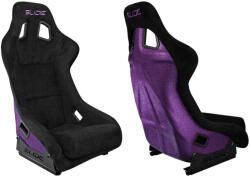 SLIDE Racing seat SLIDE KS2 Premium Black Suede Purple Glitter