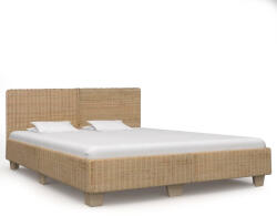 vidaXL kézzel font valódi rattan ágykeret 180 x 200 cm (VD283090)
