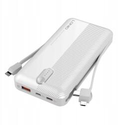 LDNIO Gyors Tágas Powerbank 10000Mah Micro Sub/Usb-C/Lightning kábel (PL1013)