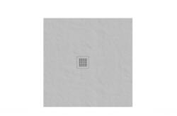 RAVAK Slate Pro 90x90 cm zuhanytálca, Smoke Grey XA03773O010 (XA03773O010)