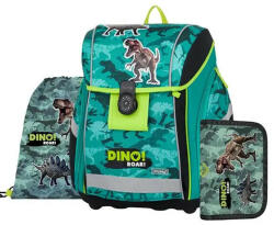  Dinoszaurusz mágneszáras ergonómikus iskolatáska tolltartóval és tornazsákkal, Premium Light, Dino Roar (KPP-0-87725) - pepita - 34 959 Ft