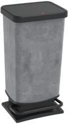 Rotho Paso Műanyag Hulladéktároló, 40 L - Betonmintás - fizz