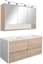 Leziter Porto 120 komplett fehér-sonoma tölgy (PO120FST) - homelux