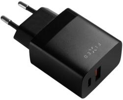 FIXED USB-C/USB Travel Charger 20W, black FIXC20N-CU-BK (FIXC20N-CU-BK)