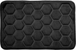 Hyggli Rock fürdőszoba szőnyeg 60x40 cm négyszögletes fekete 70-118 (70118)