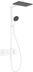 Hansgrohe Raindance Alive Q zuhany készlet fal termosztáttal trópusi zuhany opcióval fehér 24581700