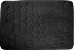 Hyggli Honey fürdőszoba szőnyeg 90x60 cm négyszögletes fekete 70-088 (70088)
