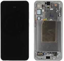 Samsung GH82-36368A-PA Gyári Samsung Galaxy S25 Plus OLED kijelző érintővel Ezüst kerettel, előlap (GH82-36368A-PA)